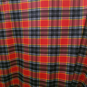 4 way Stretch Plaid Spandex Fabric Print