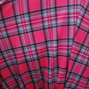 4 way Stretch Plaid Spandex Fabric Print