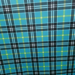 4 way Stretch Plaid Spandex Fabric Print