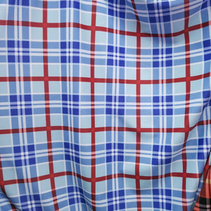 4 way Stretch Plaid Spandex Fabric Print