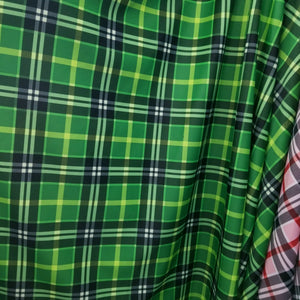 4 way Stretch Plaid Spandex Fabric Print