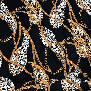 Double Brushed Animal Print/Belts Fabric