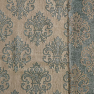Aqua/Tan - Imperial Collection Upholstery Fabric