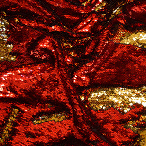 Red and Gold Reversible Sequin