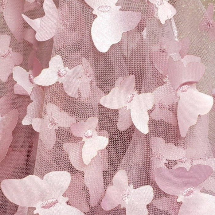 3D Butterflies  Laser-cut lace - Pink