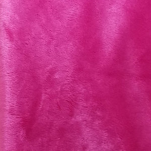 Hot Pink Minky Fur Remnant