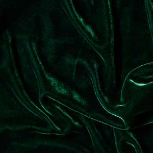 Hunter Green Silk Velvet Fabric