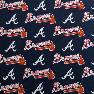 MLB Licensed Atlanta Braves 100% Cotton Fabric
