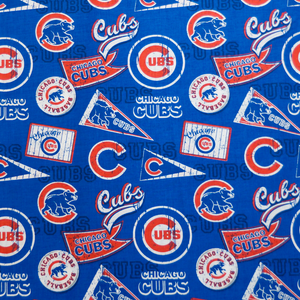 MLB Licensed Chicago Cubs 100% Cotton Fabric