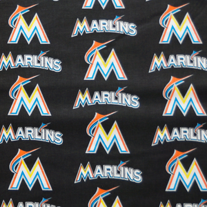 MLB Licensed Miami Marlins 100% Cotton Fabric