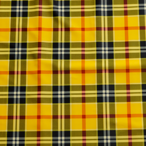 4 way Stretch Plaid Print Spandex