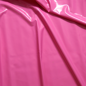 2 Way Stretch Vinyl  Latex Fabric - Bubble Gum