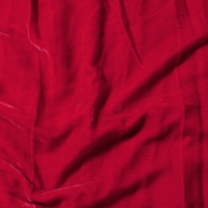 Red Silk Velvet Fabric