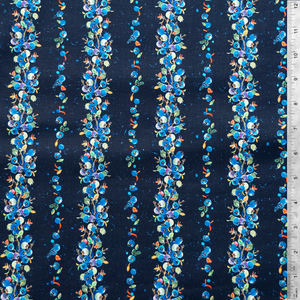 Stripes - Bountiful Blueberries Fabric 100% Cotton