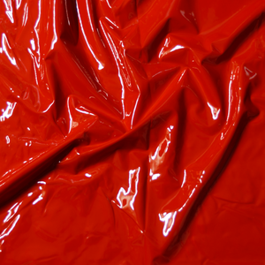 2 Way Stretch Vinyl  Latex Fabric - Red