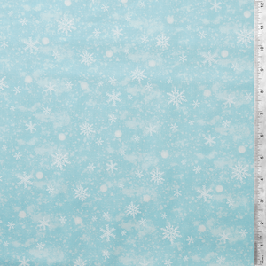 Ice Blue Snow Storm - Snowday Collection by Windham Fabrics 100% Cotton