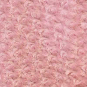 Light Pink Minky Rosebud Fur