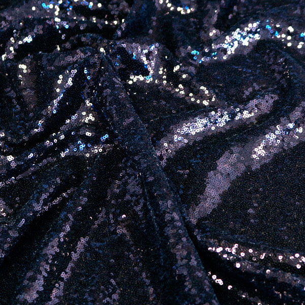 Black Mini Glitz Sequin Fabric