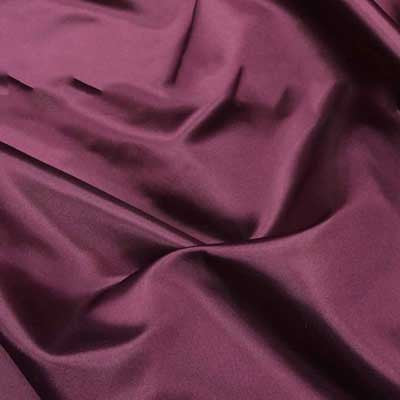 Burgundy Bridal Satin Fabric