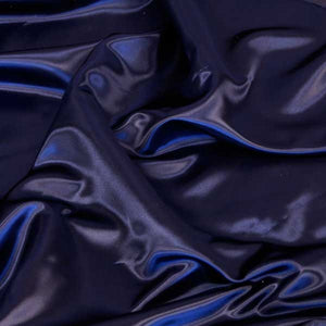 Navy Blue Bridal Satin Fabric