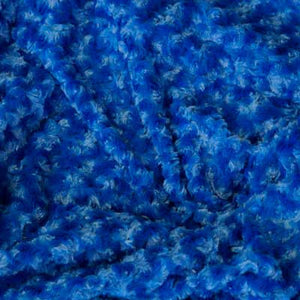 Royal Blue Minky Rosebud Fur