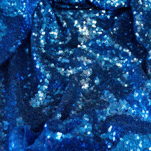  Royal Blue Mini Glitz Sequin Fabric by the Yard