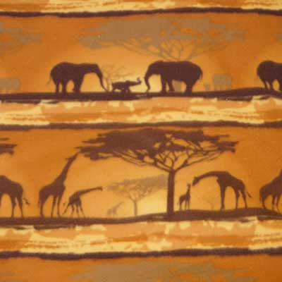 African Safari Fleece Fabric