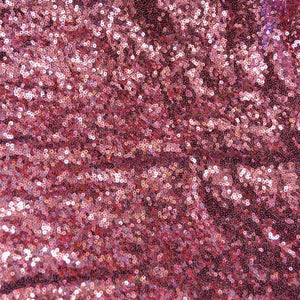 Dusty Rose Mini Glitz Sequin Fabric