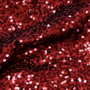Burgundy Taffeta Raindrop Sequin