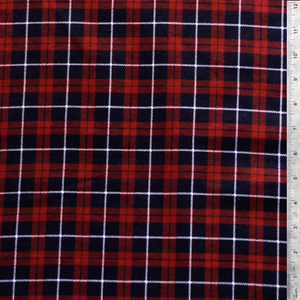 Carroll Plaid Flannel 100% Cotton Fabric
