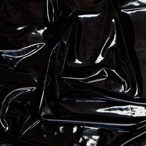 2 Way Stretch Vinyl Latex Fabric - Black