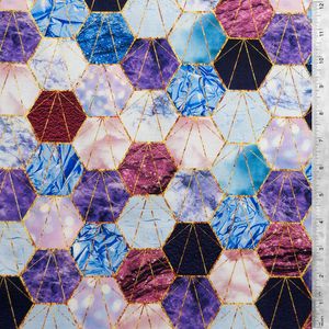 Backsplash Digital Print by Hoffman 100% Cotton Fabric - Iris