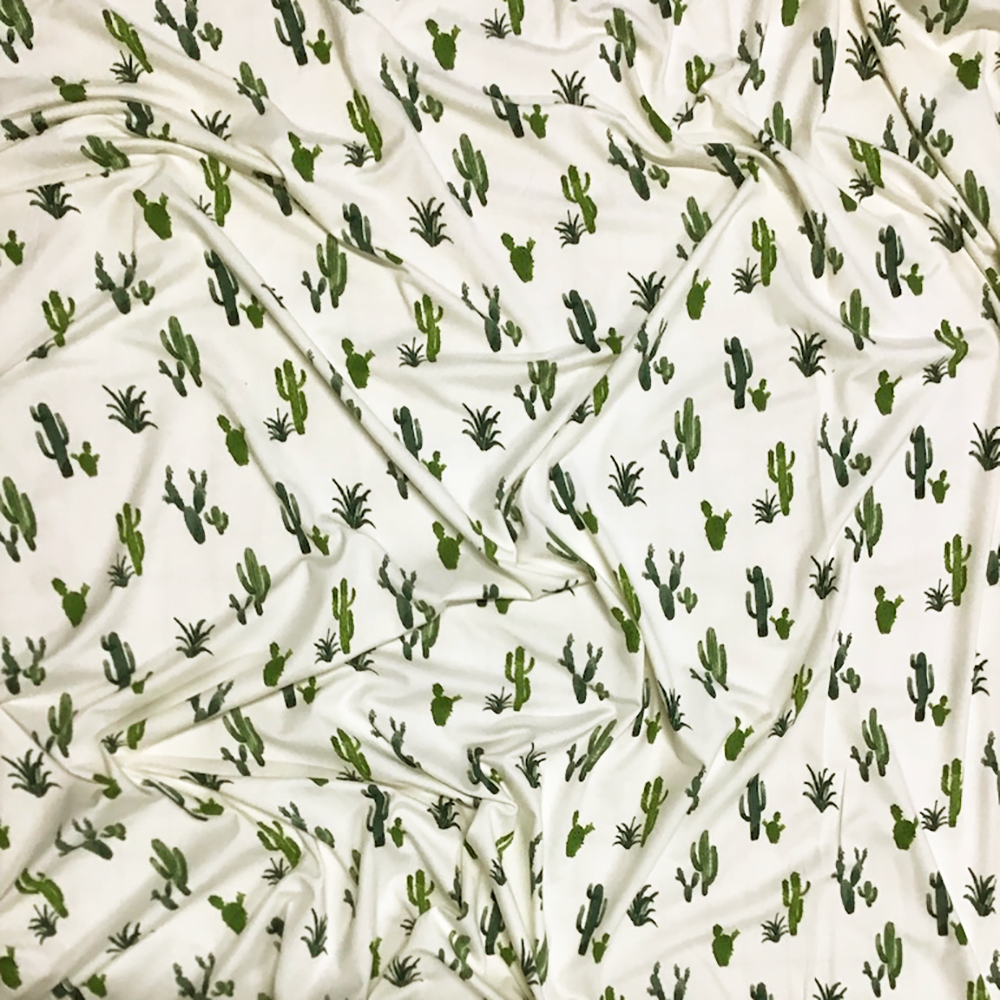 Ivory Cactus Double Brushed Jersey Knit