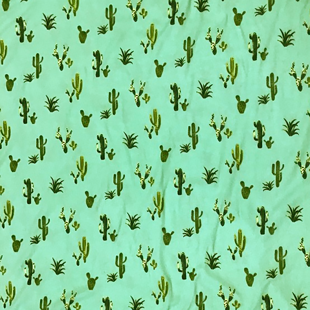 Mint Cactus Double Brushed Jersey Knit