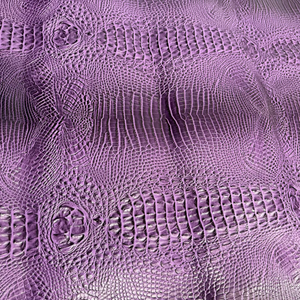 Purple Crocodile Vinyl Fabric by the Yard