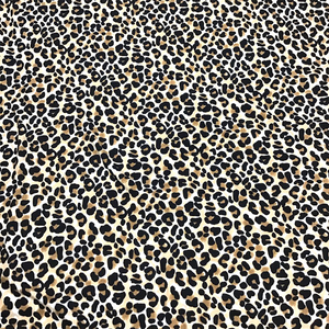 Leopard Print Double Brushed Knit Jersey