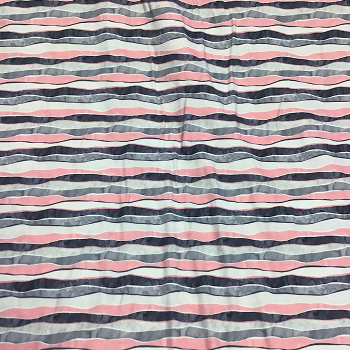 Pink and Gray Knit Jersey Fabric