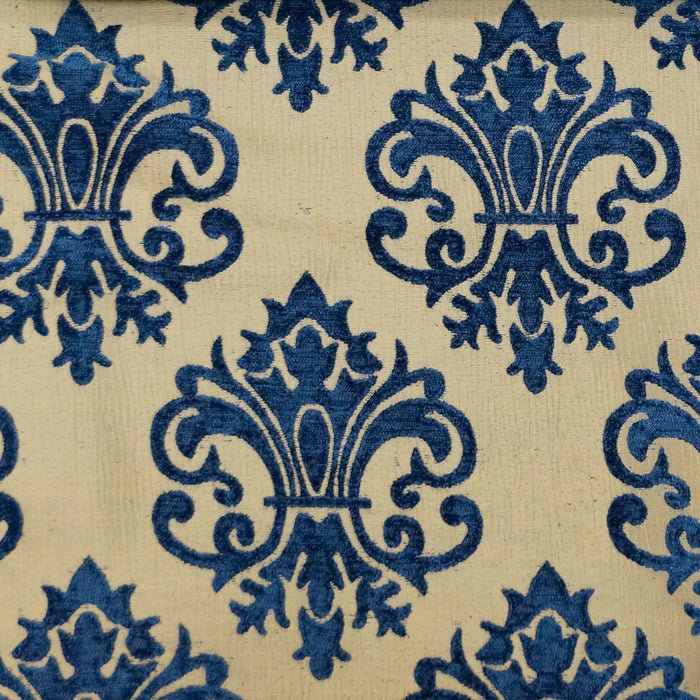 Royal Blue/Tan - Imperial Collection Upholstery Fabric