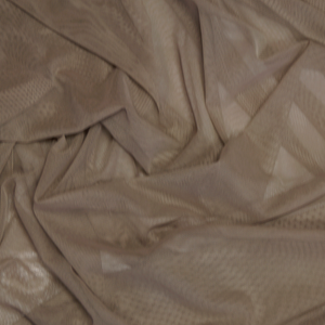 Colorful Stretch Power Mesh Fabric - Taupe