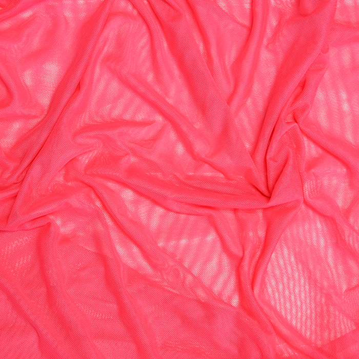 Colorful Stretch Power Mesh Fabric- Hot Pink