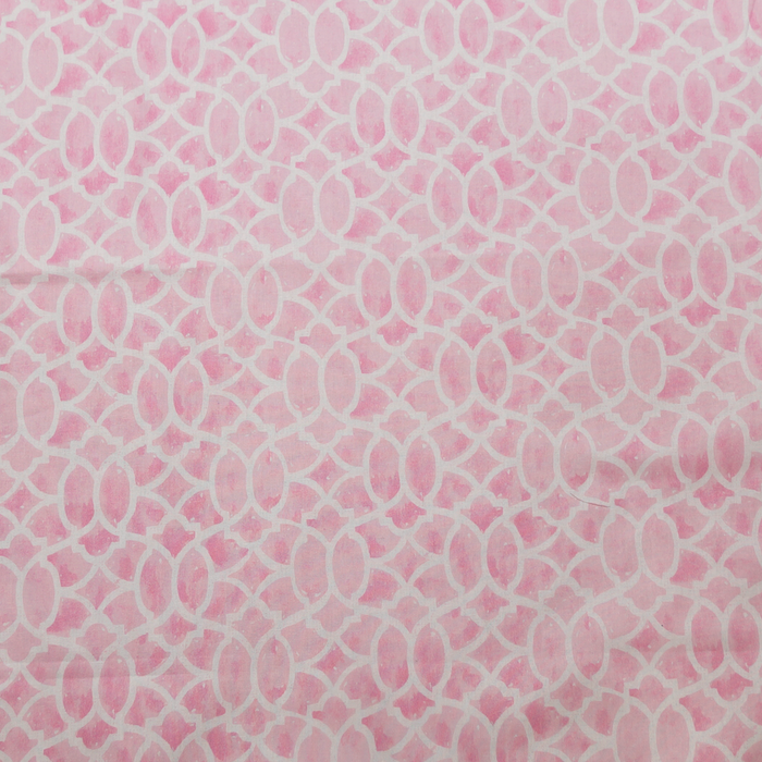 Pink Moroccan Print 100% Cotton Fabric