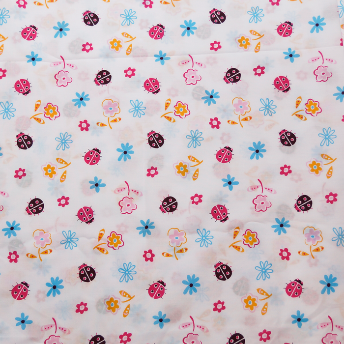 Ladybugs in Spring 100% Cotton Fabric