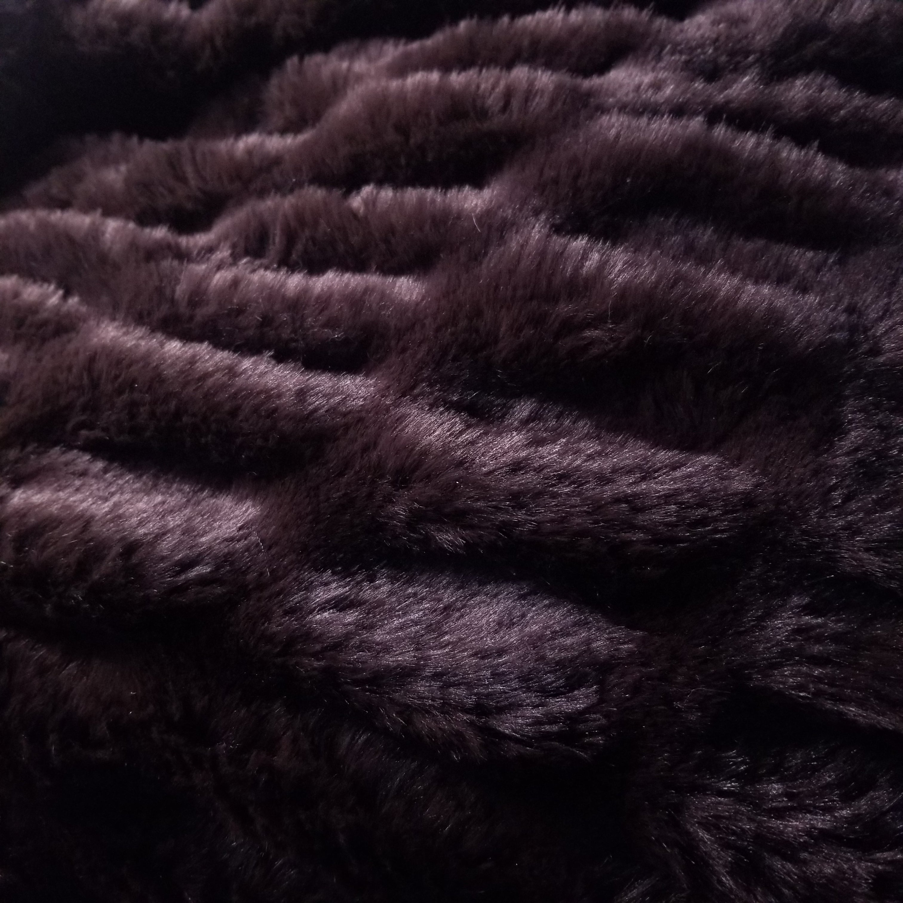 Blue Husky Long Pile Faux Fur Fabric