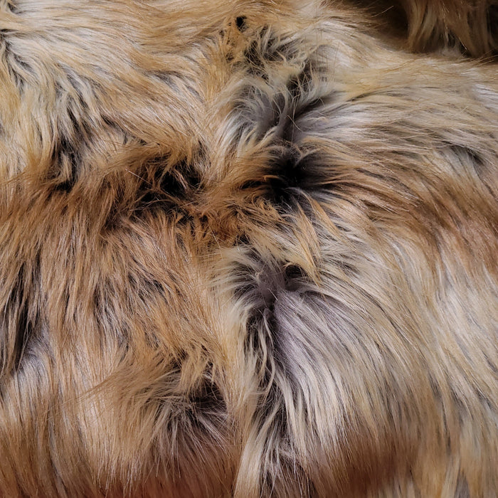 Red Fox Long Pile Faux Fur Fabric