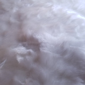 Plush Short Pile White Santa Coat Faux Fur Remnant