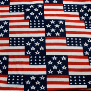 Flags Patriotic Anti-pill Fleece Fabric