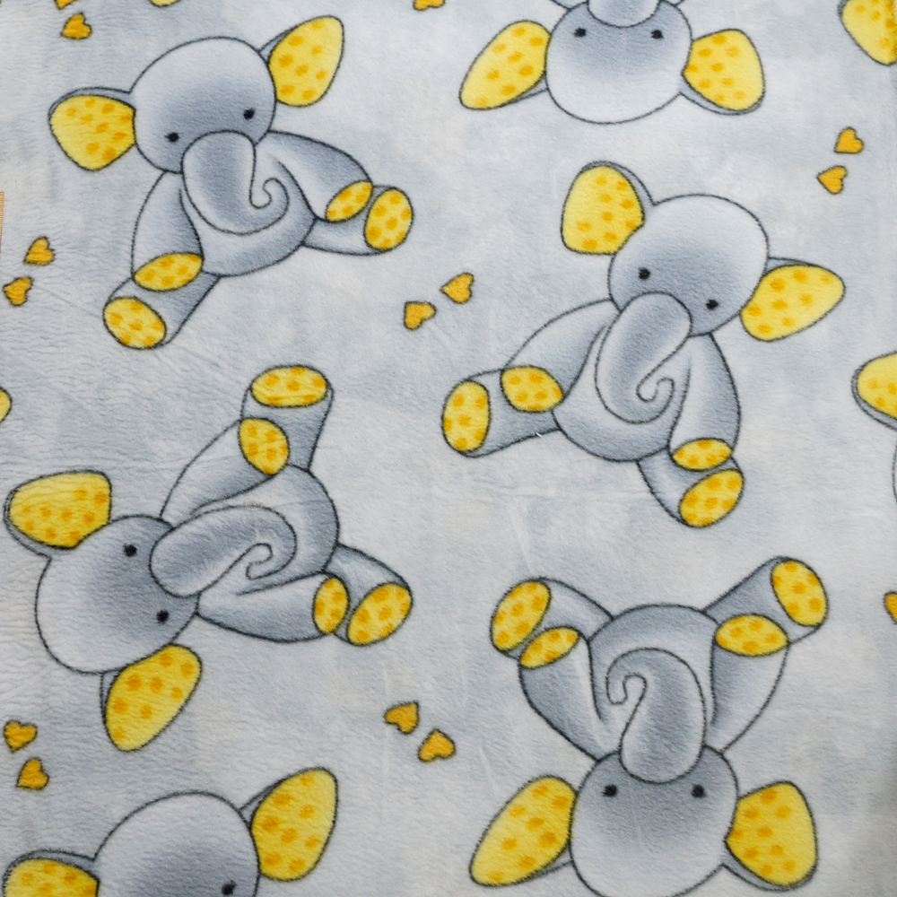 Pink elephant fleece discount fabric