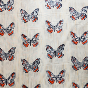 Spring Shimmer Butterflies - Robert Kaufman 100% Cotton Fabric