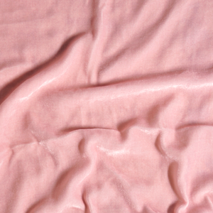 Pink Silk Velvet Fabric
