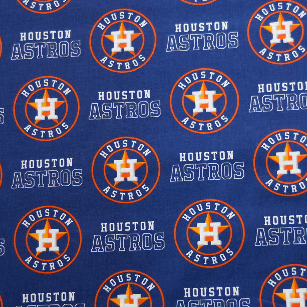 Cooperstown Houston Astros 100% Cotton Fabric 1/4 yard by 44 inches